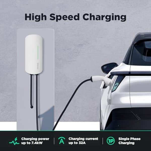 Découvrez notre test complet de la station de recharge domestique wallbox 7.4kW : performance, câble 6m, usage intérieur et extérieur pour votre confort électrique
