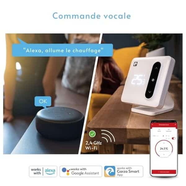 Découvrez le test complet du thermostat WiFi intelligent Garza : commande vocale, détection avancée et simplifiez la gestion de votre confort thermique à domicile.