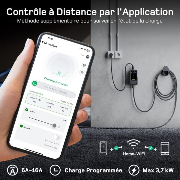 Découvrez le chargeur mural APP 3, 7 kW : solution efficace pour votre voiture électrique. Installation simple, performance optimale et compatibilité garantie. Lisez notre test complet.