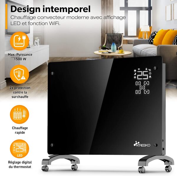 Découvrez notre analyse détaillée du radiateur mobile tresko 1500 w : avantages, fonctionnement avec wifi et application pour une gestion optimale du chauffage de votre espace