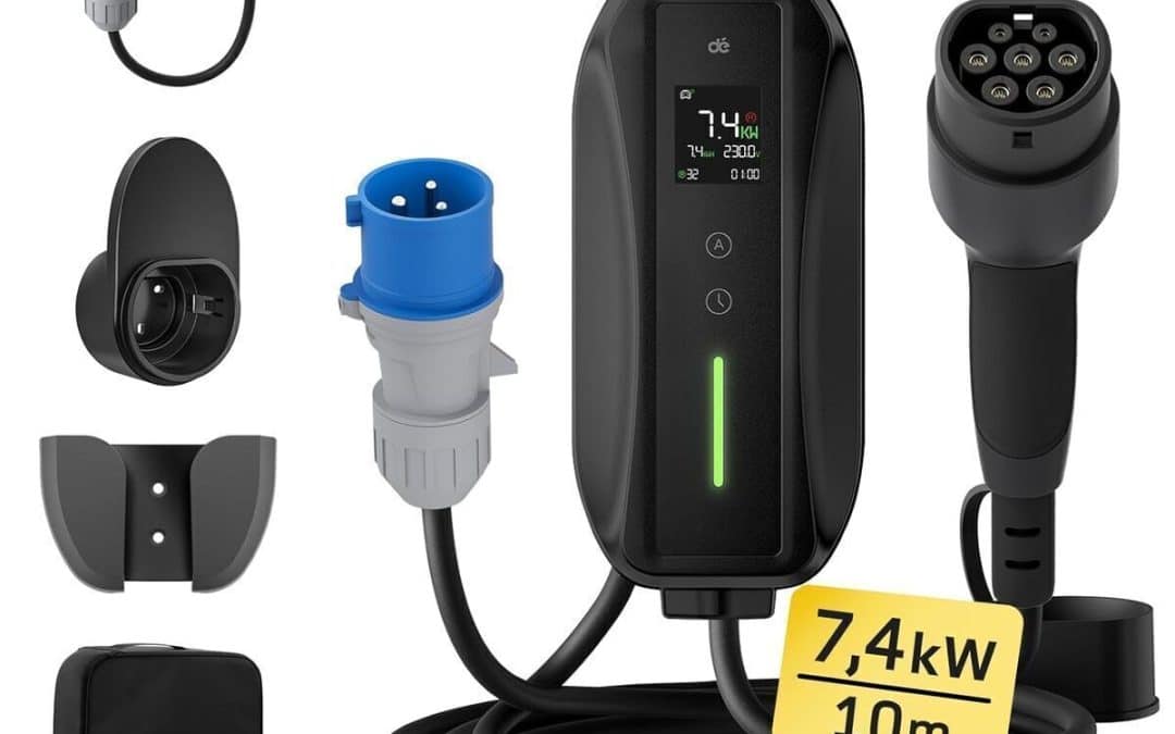 Test : chargeur voiture électrique P17 7, 4kW avec écran numérique