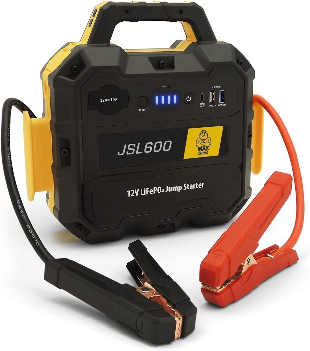 Test du démarreur d'urgence Maxtools JSL600 3600A 12V